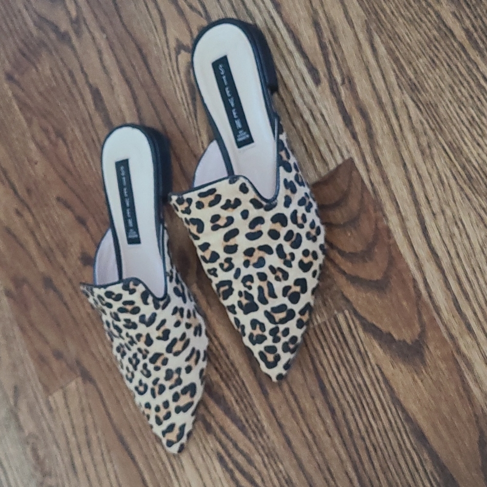 Steven by Steve Madden Leopard Mules 8.5